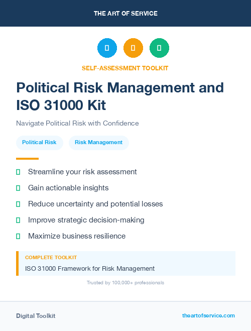 Political Risk Management and ISO 31000 Kit