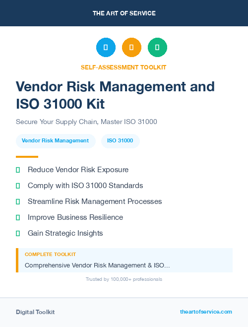Vendor Risk Management and ISO 31000 Kit