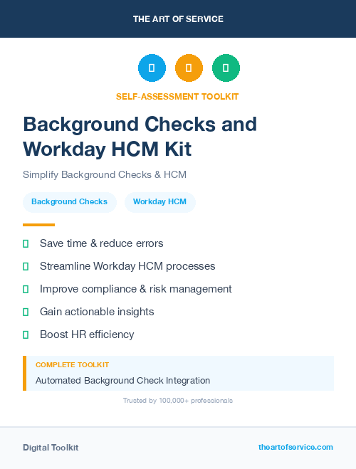 Background Checks and Workday HCM Kit