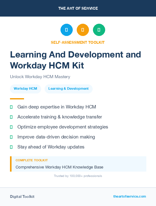 Learning And Development and Workday HCM Kit
