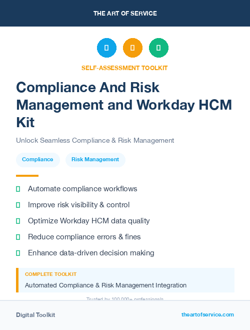 Compliance And Risk Management and Workday HCM Kit