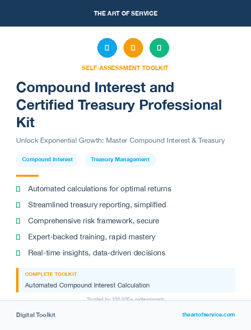 Compound Interest and Certified Treasury Professional Kit