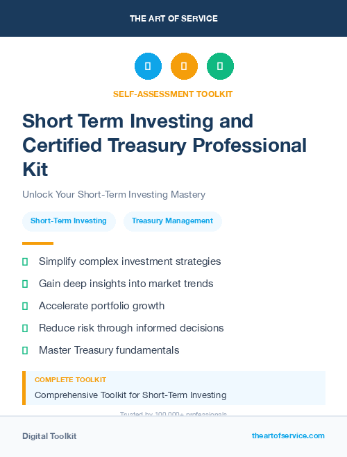 Short Term Investing and Certified Treasury Professional Kit