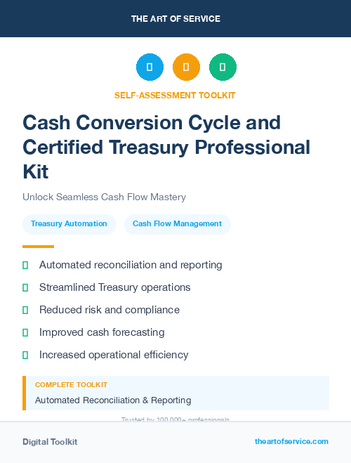 Cash Conversion Cycle and Certified Treasury Professional Kit
