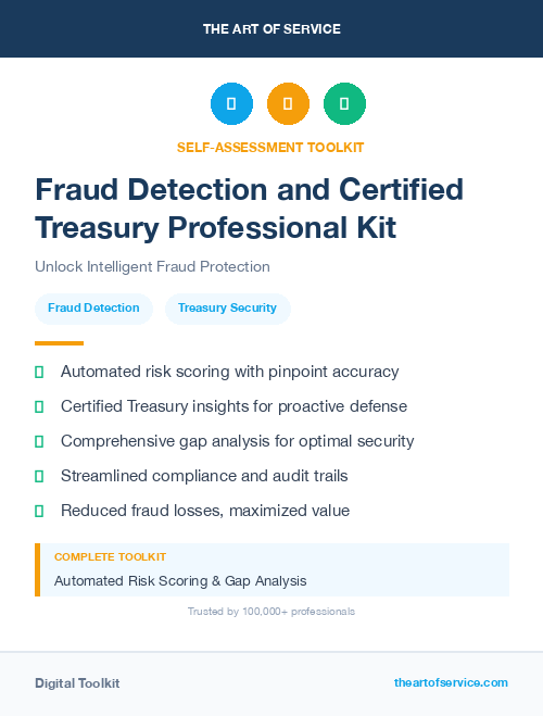 Fraud Detection and Certified Treasury Professional Kit