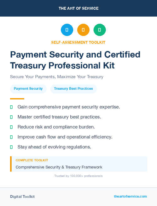 Payment Security and Certified Treasury Professional Kit