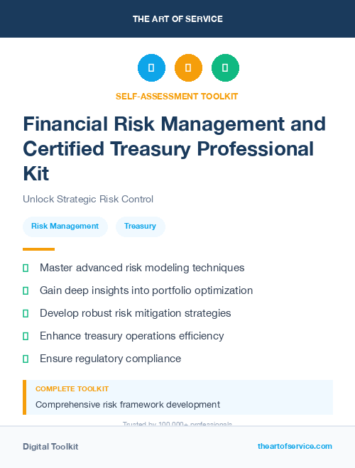 Financial Risk Management and Certified Treasury Professional Kit