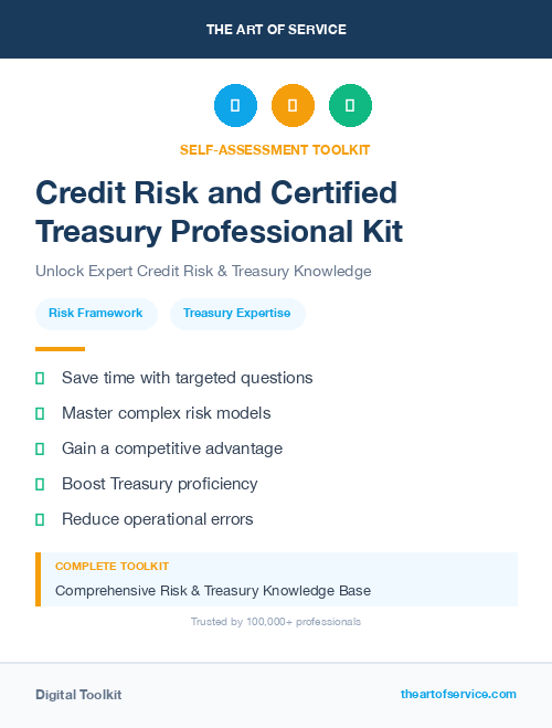 Credit Risk and Certified Treasury Professional Kit