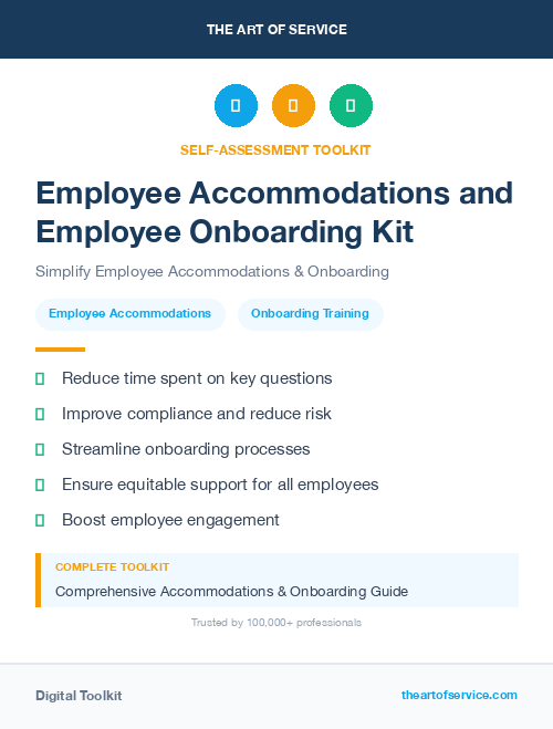 Employee Accommodations and Employee Onboarding Kit