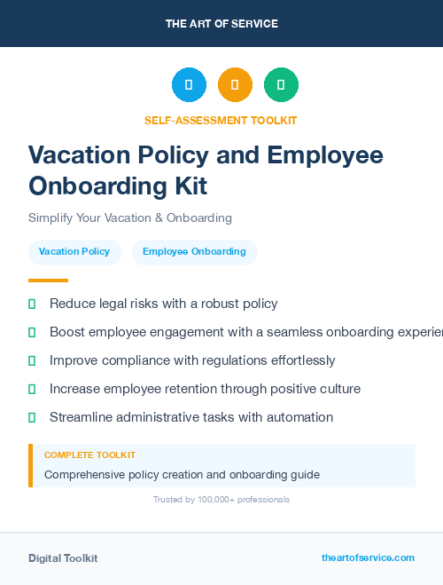 Vacation Policy and Employee Onboarding Kit