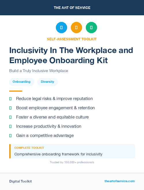 Inclusivity In The Workplace and Employee Onboarding Kit