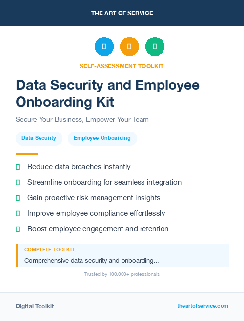 Data Security and Employee Onboarding Kit