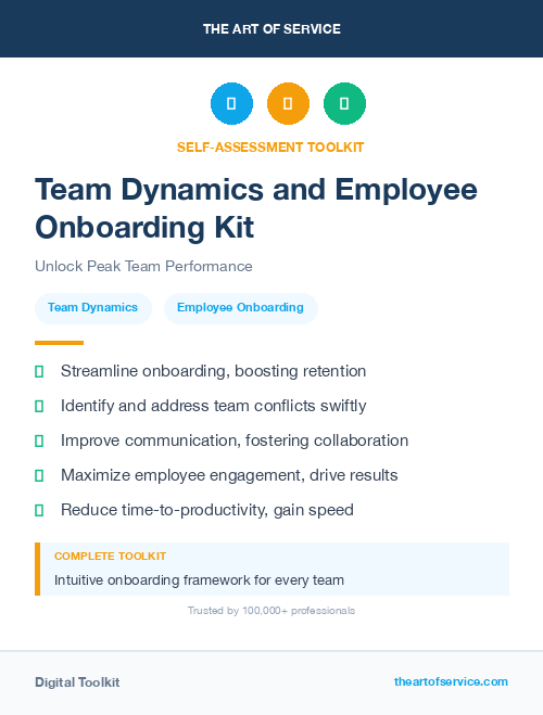 Team Dynamics and Employee Onboarding Kit