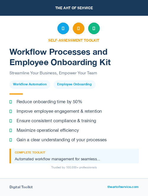 Workflow Processes and Employee Onboarding Kit