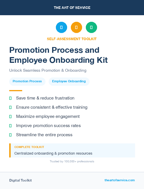 Promotion Process and Employee Onboarding Kit