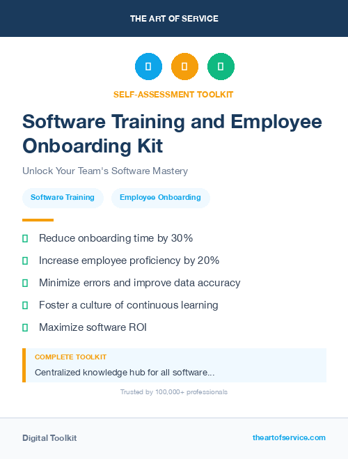 Software Training and Employee Onboarding Kit