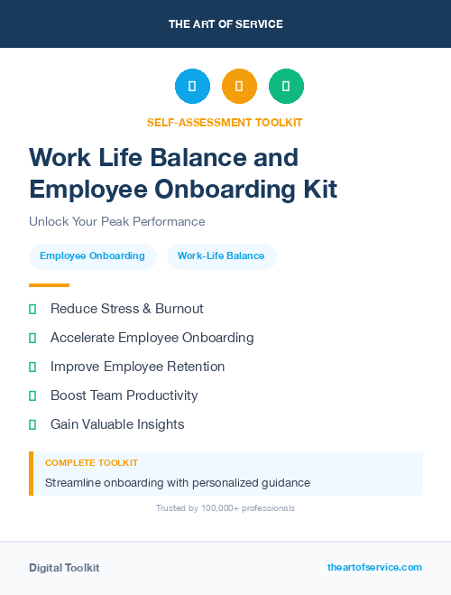 Work Life Balance and Employee Onboarding Kit