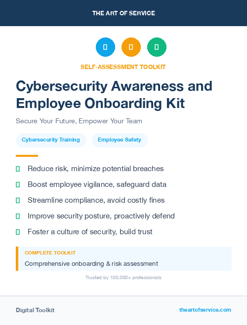 Cybersecurity Awareness and Employee Onboarding Kit