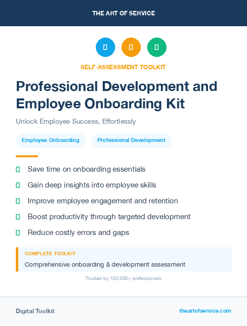 Professional Development and Employee Onboarding Kit