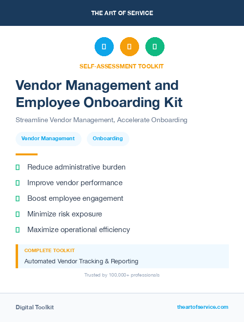 Vendor Management and Employee Onboarding Kit