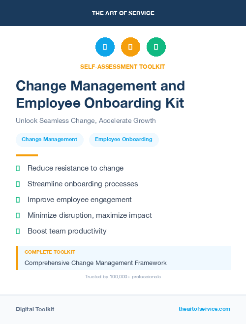Change Management and Employee Onboarding Kit