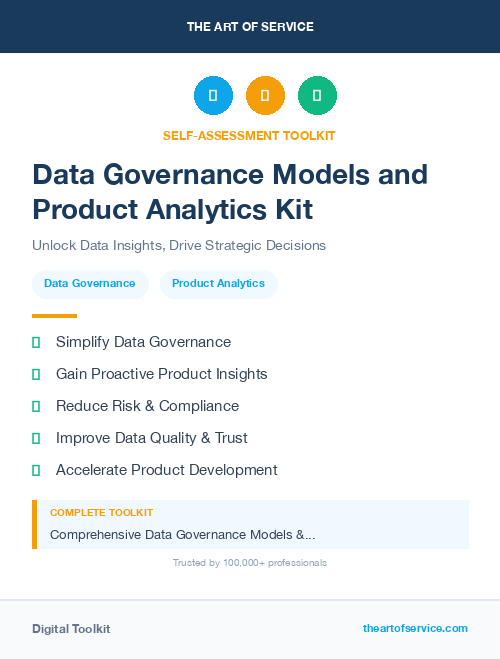 Data Governance Models and Product Analytics Kit