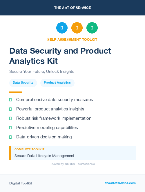 Data Security and Product Analytics Kit