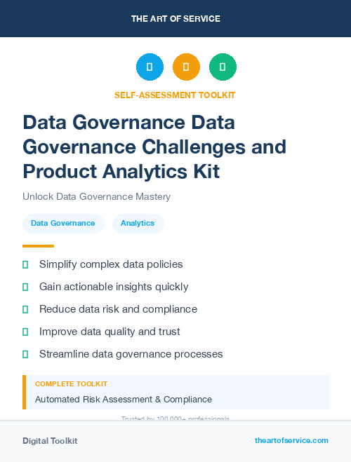 Data Governance Data Governance Challenges and Product Analytics Kit