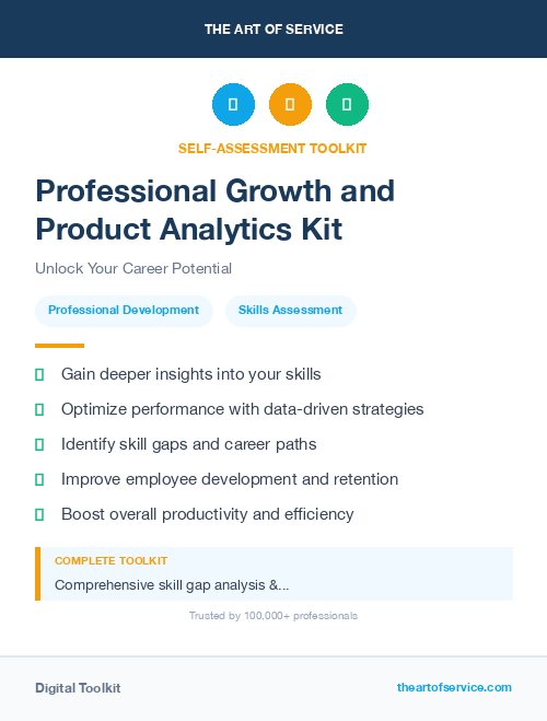 Professional Growth and Product Analytics Kit