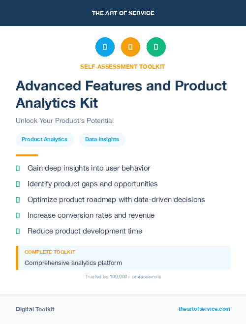 Advanced Features and Product Analytics Kit