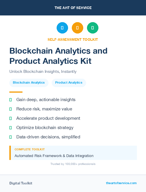 Blockchain Analytics and Product Analytics Kit