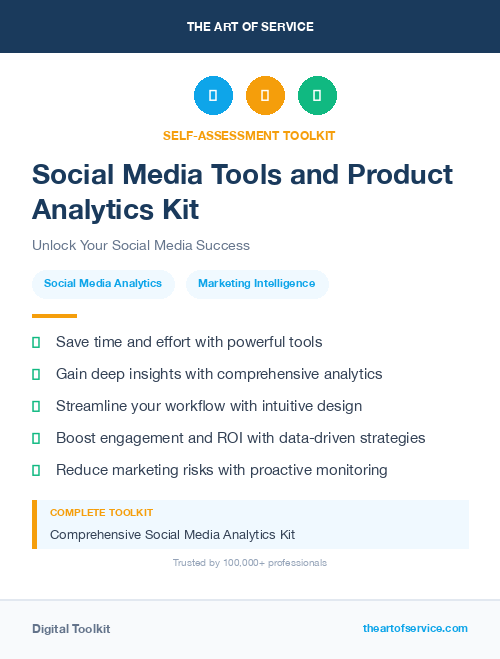 Social Media Tools and Product Analytics Kit