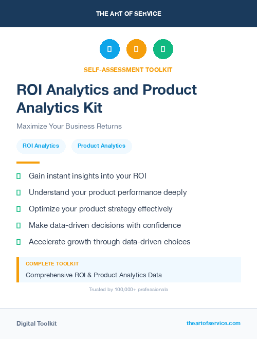 ROI Analytics and Product Analytics Kit