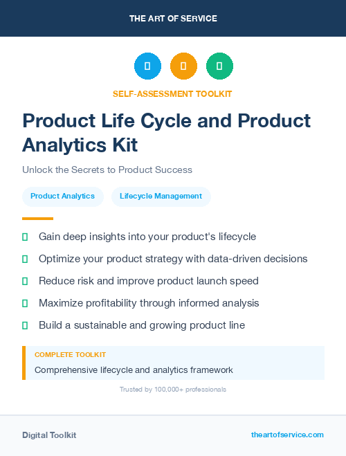 Product Life Cycle and Product Analytics Kit