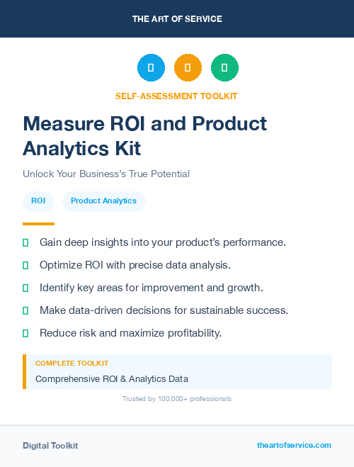 Measure ROI and Product Analytics Kit