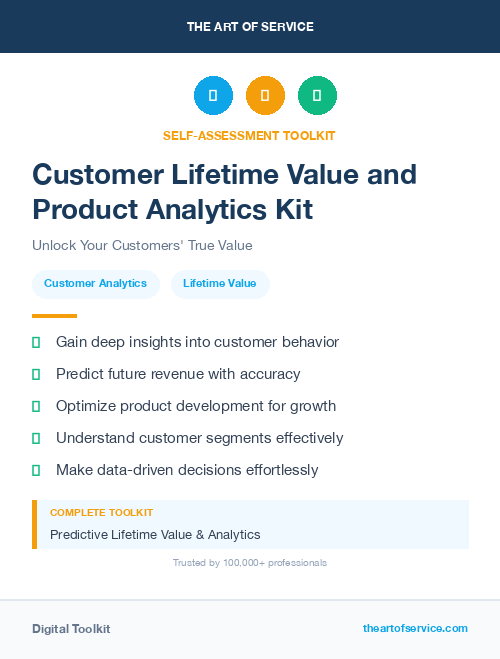 Customer Lifetime Value and Product Analytics Kit