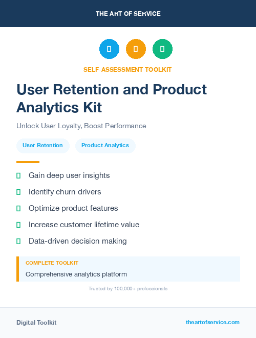 User Retention and Product Analytics Kit