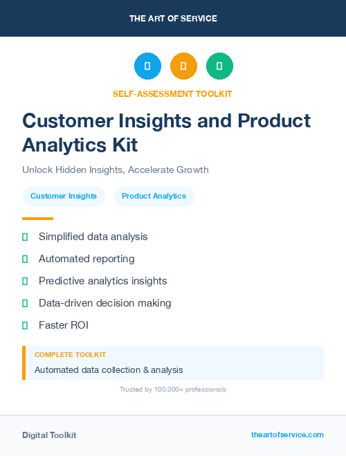 Customer Insights and Product Analytics Kit