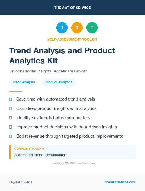 Trend Analysis and Product Analytics Kit