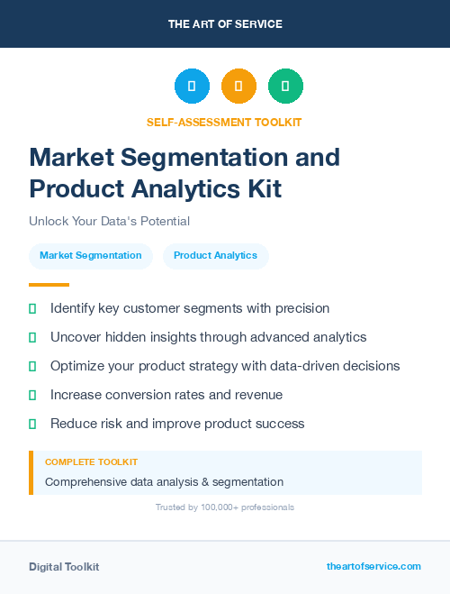 Market Segmentation and Product Analytics Kit