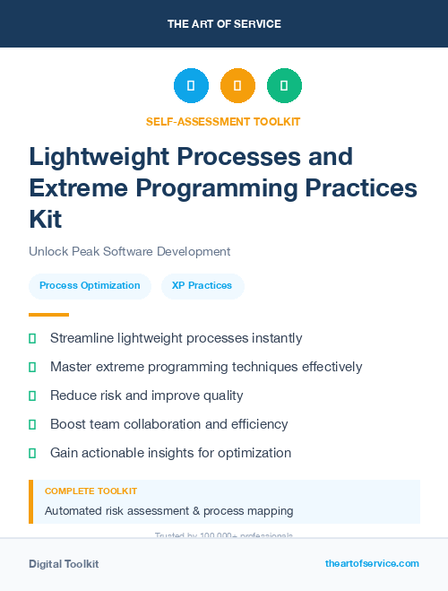 Lightweight Processes and Extreme Programming Practices Kit