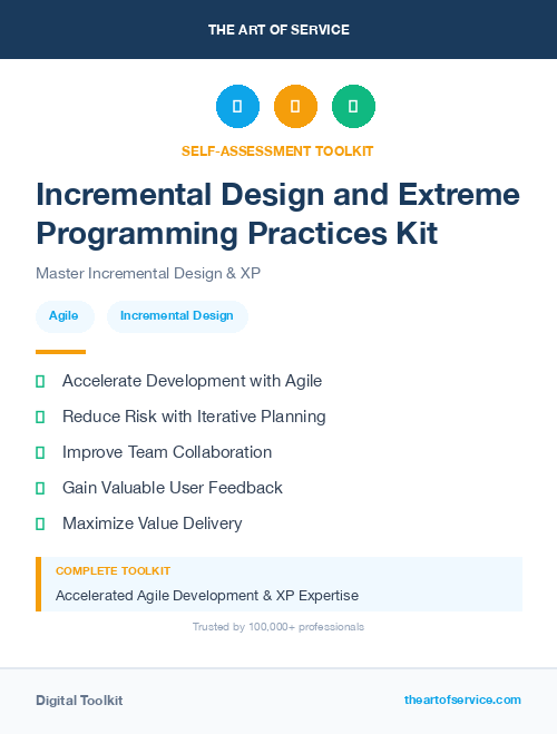 Incremental Design and Extreme Programming Practices Kit
