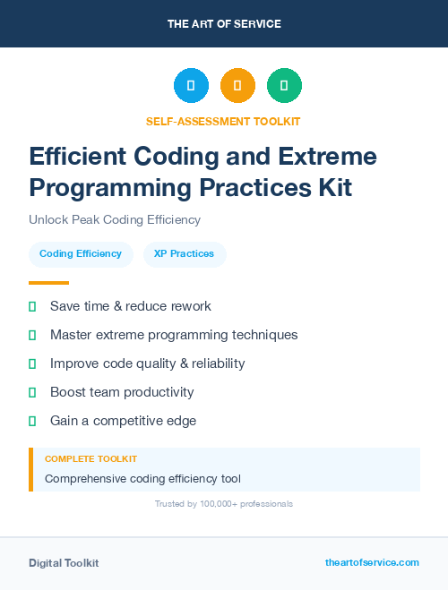Efficient Coding and Extreme Programming Practices Kit