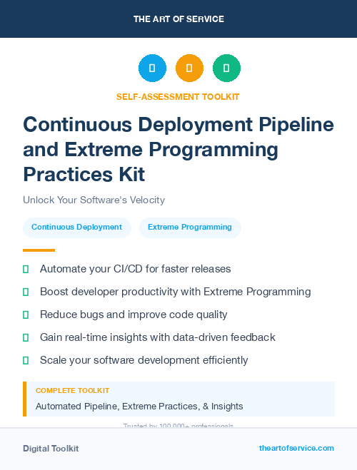 Continuous Deployment Pipeline and Extreme Programming Practices Kit