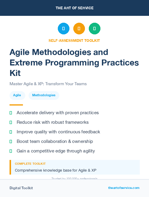 Agile Methodologies and Extreme Programming Practices Kit