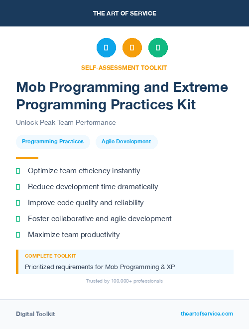 Mob Programming and Extreme Programming Practices Kit