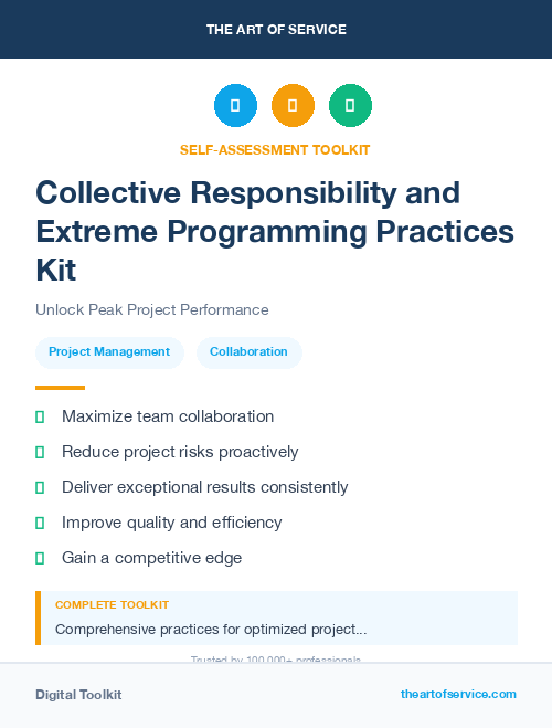 Collective Responsibility and Extreme Programming Practices Kit