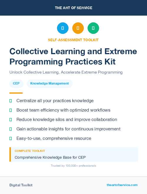 Collective Learning and Extreme Programming Practices Kit