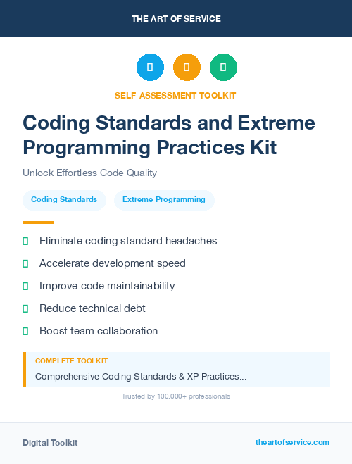 Coding Standards and Extreme Programming Practices Kit