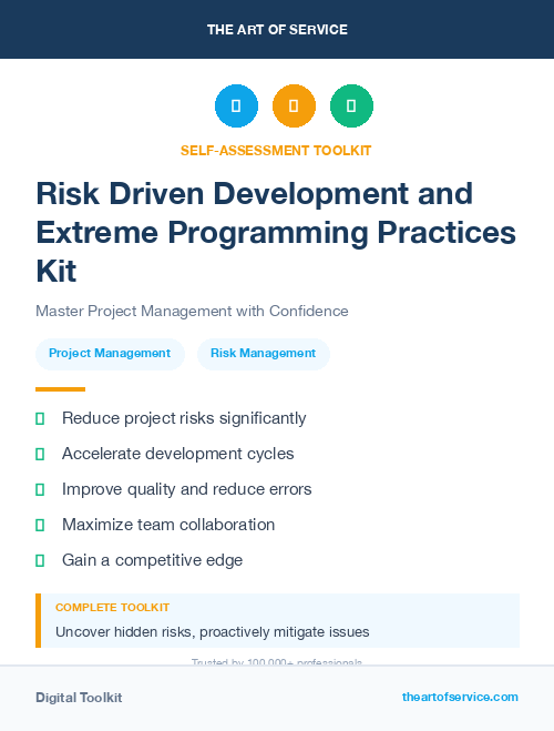 Risk Driven Development and Extreme Programming Practices Kit